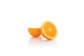 Orange fruit isolated on white background