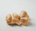 Fresh orange fruit on white background Royalty Free Stock Photo