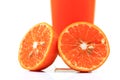 Fresh orange halves Royalty Free Stock Photo