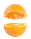 Fresh orange isolated Royalty Free Stock Photo