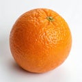 Fresh orange isolated on white background highlighting its vibrant color and textures Royalty Free Stock Photo