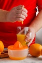 Fresh orange juice Breakfast Royalty Free Stock Photo