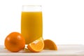 Fresh orange juice with fresh oranges Royalty Free Stock Photo