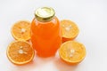 Fresh orange juice , Healthy vitamin drink.