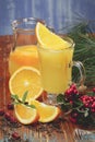 Fresh orange juice. Royalty Free Stock Photo