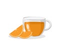 Fresh orange juice vector icon illustration Royalty Free Stock Photo