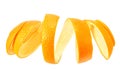 fresh orange peel isolated on white background Royalty Free Stock Photo