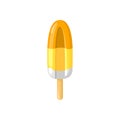 Fresh Orange Popsicle Ice Pop Illustration