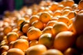 Fresh orange for sale at local market. Agriculture product. Organic fruits Royalty Free Stock Photo