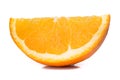 Fresh orange slice isolated on white Royalty Free Stock Photo