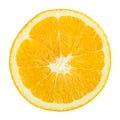Fresh Orange Slice Isolated Royalty Free Stock Photo