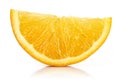 Fresh Orange slice isolated on white Royalty Free Stock Photo