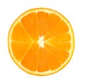 Fresh orange slice isolated on white Royalty Free Stock Photo