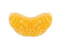 Fresh orange slice isolated on white Royalty Free Stock Photo