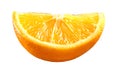 Fresh Orange sliced on white