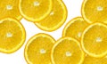 Fresh orange slices background