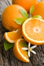 Fresh oranges Royalty Free Stock Photo