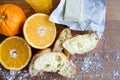 Fresh oranges, juice and pastry 3