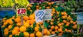 Fresh oranges market Naples Italy