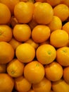Fresh oranges that are placed on the shelves Royalty Free Stock Photo