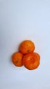 fresh oranges white background. orange fruit. orange slices, vitamin c. Royalty Free Stock Photo