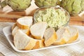 Fresh Organic Artichoke Dip Royalty Free Stock Photo