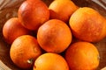 Fresh Organic Blood Oranges in a bowl