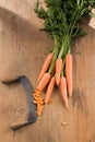Fresh organic carrots Royalty Free Stock Photo