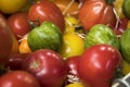 Fresh organic Cherry Tomatoes on Farmers Market in Catania. Sicily Royalty Free Stock Photo