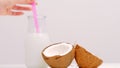 Organic coconut milk substitution lactose vegan