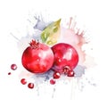 Fresh Organic Cranberry Berry Square Background.