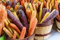 Fresh Organic Fruits and Vegetables at Farmers Market Royalty Free Stock Photo