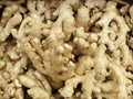 Fresh organic ginger root on the market Royalty Free Stock Photo