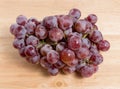 Fresh organic grapes on wooden Royalty Free Stock Photo