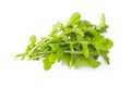 Fresh organic green rukkola, rucola or arugula, heap, salad leaves, isolated on white background Royalty Free Stock Photo