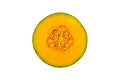 Fresh organic a half of orange cantaloupe melon Royalty Free Stock Photo