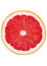 Fresh organic half slice grapefruit top view Royalty Free Stock Photo