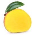 Fresh organic mango isolated clipping path Royalty Free Stock Photo