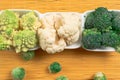 Fresh organic mix- Brussels sprout, broccoli, cauliflower, romanesque