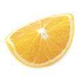 Fresh organic orange isolated on a white background Royalty Free Stock Photo