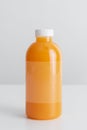 Fresh organic orange juice in bottle Royalty Free Stock Photo