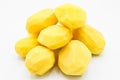 Fresh organic peeled yellow potato vegetable, carbohydrate and starch source yellow potato Royalty Free Stock Photo