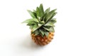Fresh Organic Pineapple on Minimal White Background. Top view image Royalty Free Stock Photo