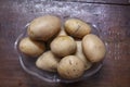 Fresh Organic Potatoes isolated on white background Royalty Free Stock Photo