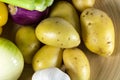 Fresh Organic Potatoes - Stock Image