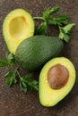 Fresh organic ripe avocado