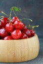 Fresh organic ripe black cherry Royalty Free Stock Photo