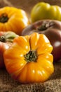 Fresh Organic Ripe Heirloom Tomatoes