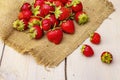 Fresh organic ripe strawberry