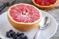 Fresh Organic Ruby Red Grapefruit Royalty Free Stock Photo